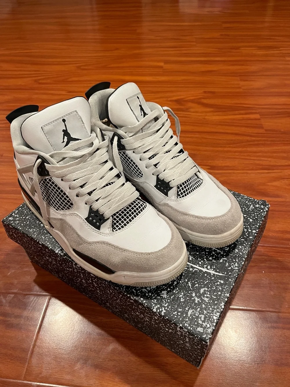 Air Jordan 4 Retro 'Military Black' – Men's Size 10